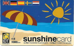 Spain: Prepaid IDT - Sunshine, Flags - Andere & Zonder Classificatie