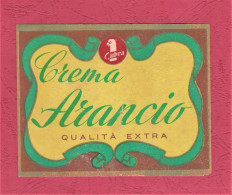 Label New- Crema Arancio, Qualità Extra. Distillery, Gubra, Italy. 124x 97mm. - Alcools & Spiritueux