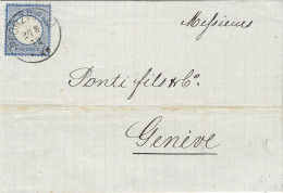 1872 Germany Pforzheim Brustschild 7Kr To Geneva - Other & Unclassified