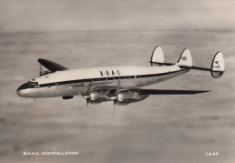 CPA - Locheed Constellation " Baltimore " - Compagnie B.O.A.C ( British Overseas Airways Corporation ) - 1946-....: Modern Tijdperk