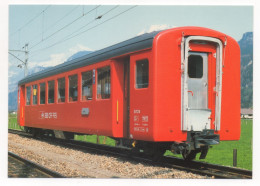 VOITURE À VOIE ÉTROITE EN SERVICE SUR LA LIGNE CFF DU BRUNIG - B 701- 755 1966- 1969 - Trains