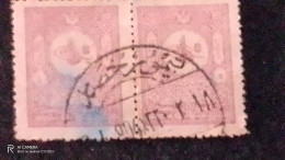 OSMANLI--1905     5    PİASTRES       DBL             DAMGALI - Used Stamps