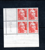 4TIMBRES  FRANCE N° 729a-NEUFS-  RAYURES DE COULEURS-DATES Du 27/04/46 - Unused Stamps