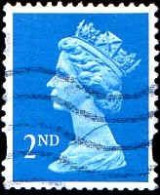 GB Poste Obl Yv:1672 Mi:1216CS Queen Elisabeth II (Lign.Ondulées) - Usados