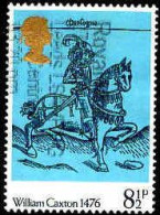 GB Poste Obl Yv: 803 Mi:719 William Caxton Woodcut From The Canterbury Tales (Obl.mécanique) - Used Stamps