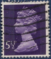 GB Poste Obl Yv: 698 Mi:635 Queen Elisabeth II (Lign.Ondulées) - Gebruikt