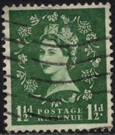 GB Poste Obl Yv: 264 Mi:259Xa Queen Elizabeth II (Lign.Ondulées) - Gebraucht