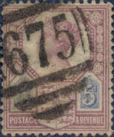 GB Poste Obl Yv:  99 Mi:93 Queen Victoria (TB Cachet Rond) - Gebraucht