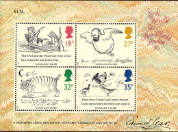 GB Bloc N** Yv: 4 Mi:4 Stamp World London 90 Edward Lear - Blocks & Kleinbögen