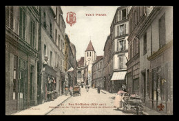 75 - PARIS - 20EME - TOUT PARIS N°55 - RUE ST-BLAISE - EGLISE ST-GERMAIN DE CHARONNE - CARTE COLORISEE - EDITEUR FLEURY - Paris (20)