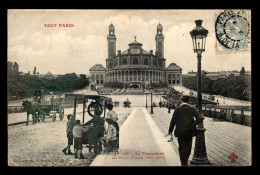 75 - PARIS - 7EME - TOUT PARIS N°129 - LE TROCADERO - LE PONT D'IENA - MARCHAND DE GLACES - EDITEUR FLEURY - District 07