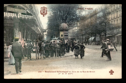 75 - PARIS - 1ER/2EME - TOUT PARIS N°251 - BOULEVARD SEBASTOPOL AU COIN DE LA RUE DE RIVOLI - COLORISEE - EDITEUR FLEURY - District 01