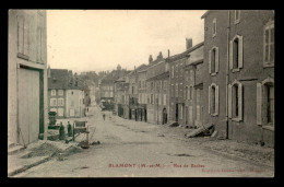 54 - BLAMONT - RUE DE BARBAS - CACHET AU VERSO LEON RENAUDIN, ANCERVILLER - Blamont