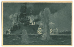 TR 13 - 21656 Dardanelles Sea, Warships, Turkey - Old Postcard - Unused - Turquie