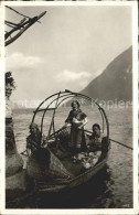 11682796 Tessin Ticino Frauen Auf Boot Am See Lugano - Other & Unclassified