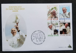 Vatican The 8th Year Of The Pontificate Of Pope Francis 2020 (FDC) - Storia Postale