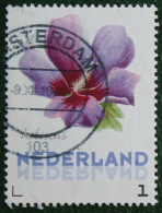HIBISCUS Flower Blumen Fleur Persoonlijke Zegel JANNEKE BRINKMAN 2014 Gestempeld USED / Oblitere NEDERLAND / NIEDERLANDE - Personalisierte Briefmarken