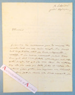 ● L.A.S 1810 LABOUISSE ROCHEFORT Poète Né à Saverdun (Ariège) Lettre Autographe 1er Empire - Décédé Castelnaudary - Escritores