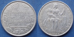 FRENCH POLYNESIA - 5 Francs 1997 KM# 12 French Overseas Territory - Edelweiss Coins - Frans-Polynesië