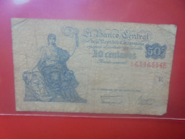 ARGENTINE 50 Centavos 1948-50 Circuler (B.33) - Argentinië