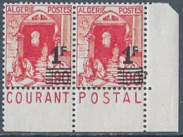 ALGERIE  Paire Du N°158Ab ** Avec Pub  Neuf Sans Charnière  MNH - Unused Stamps