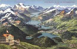 11682526 Muottas Muraigl St. Moritz Engadiner-Seen Panoramakarte Muottas Muraigl - Other & Unclassified