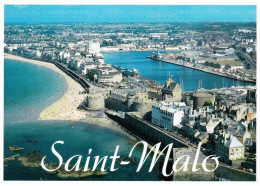 35 - Ille Et Vilaine -  SAINT MALO - Les Remparts - Le Chateau Et La Plage Du Sillon - Saint Malo