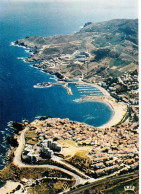 66 - Pyrénées Orientales -  BANYULS Sur MER - La Plage Et Le Port Vus Du Ciel - Banyuls Sur Mer