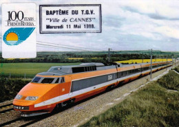 Train A Grande Vitesse - TGV Sud Est - SNCF - Cachet Commemoratif - Eisenbahnen
