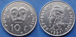 FRENCH POLYNESIA - 10 Francs 1991 KM# 8 French Overseas Territory - Edelweiss Coins - Polinesia Francese