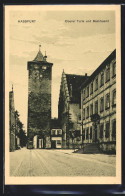 AK Hassfurt, Oberer Turm Und Bezirksamt  - Hassfurt