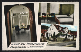 AK Burghausen / Ufr., Gasthaus Zur Michelsburg  - Burghausen