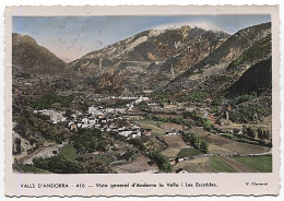 X125486 ANDORRE ANDORRA VALLS D' ANDORRA VISTA GENERAL D' ANDORRA LA VELLA I LES ESCALDES - Andorre