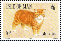 Man Poste N** Yv:393/396 Chats De L'Île De Man - Isle Of Man