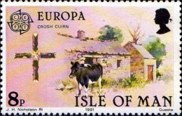Man Poste N** Yv:182/183 Europa Cept Le Folklore Croix Traditionnelles - Isla De Man