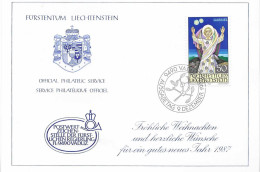 Postzegels > Europa > Liechtenstein > 1981-90 >kaart Met No. 915 (17576) - Ungebraucht