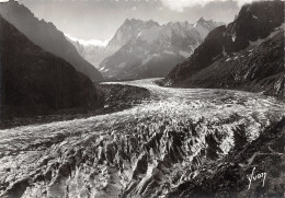 74-CHAMONIX MER DE GLACE-N°4214-A/0153 - Chamonix-Mont-Blanc