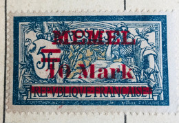 MEMEL - Type Merson, Avec Surcharge - Michel Numéro 38 - Unused Stamps