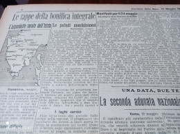 CORRIERE DELLA SERA 23/5/1929 CAPODISTRIA ISTRIA MONFALCONE PRADURO E SASSO - Andere & Zonder Classificatie