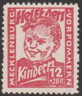 SBZ- Mecklenburg-Vorpommern: 1945, Mi. Nr. 28, 12+28 Pfg. Kinderhilfe,  **/MNH - Postfris