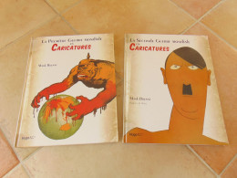 2 Livres Caricatures 14-18 Et 39-45 - Armas De Colección
