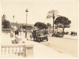 Nice * Promenade Des Anglais * Automobiles Voitures Anciennes * Photo Ancienne Format 10.6x8cm - Autres & Non Classés
