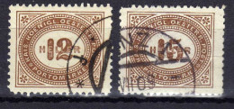 Österreich 1900 Portomarken Mi 29-30 D, Gestempelt, Zähnung 12 1/2 [170524XIV] - Used Stamps