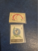 CUBA  NEUF  1962   FEDERACION  DE  MUJERES  CUBANAS //  PARFAIT  ETAT  //  Sans Gomme, Le 9c Avec Gomme - Ongebruikt