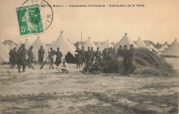 Camp De Mailly * Campement D'infanterie * Distribution De La Paille * Militaria Militaires - Mailly-le-Camp