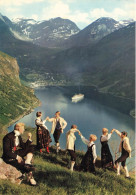 NORVEGE - Geiranger - Animé - Colorisé - Carte Postale - Norvège