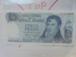 ARGENTINE 5 PESOS ND (1971-73) Neuf (B.33) - Argentinien