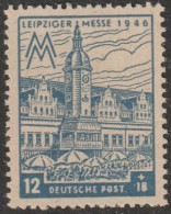 SBZ- West Sachsen: 1945, Plattenfehler: Mi. Nr. 163 II, 12+18 Pfg. Leipziger Messe,  **/MNH - Mint