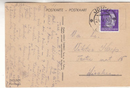Allemagne - Ostland - Carte Postale De 1943 - Oblit Jöhvi - Exp Vers Lisaku - Hitler - - Occupation 1938-45