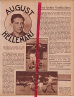Voetbal Voetballer August Hellemans , Rode Duivel - Orig. Knipsel Coupure Tijdschrift Magazine - 1934 - Non Classificati